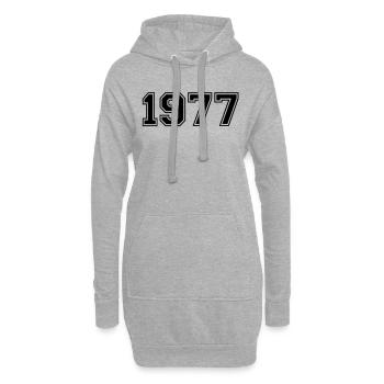 1977 - Hoodie-Kleid - Grau meliert - Vorne