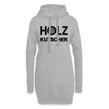 Holz Kutscher Trucker - Hoodie-Kleid - Grau meliert - Vorne