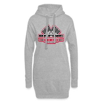 racing_team_ro2 - Hoodie-Kleid - Grau meliert - Vorne