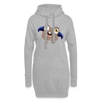 Monstaa Originaals Monster #12 - Hoodie-Kleid - Grau meliert - Vorne