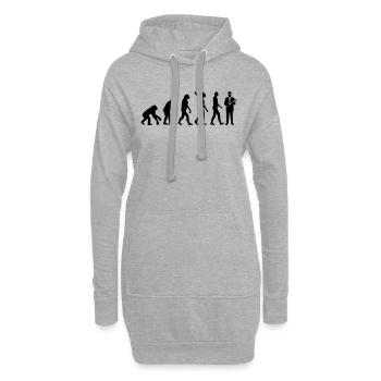 Ingenieur - Hoodie-Kleid - Grau meliert - Vorne