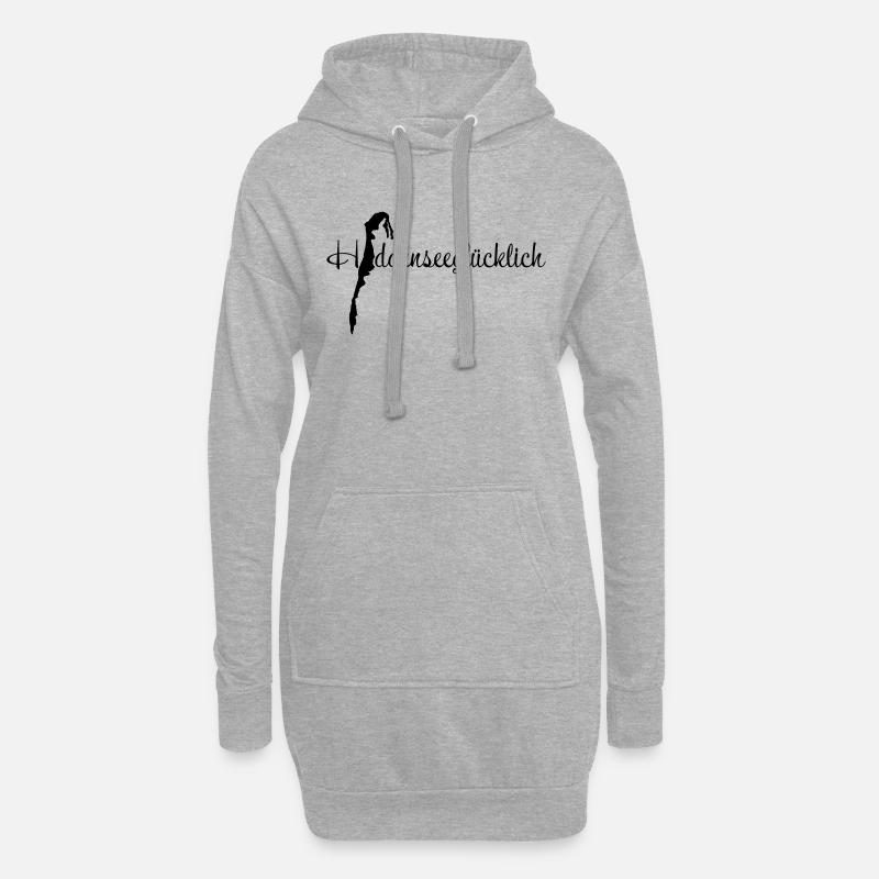 Hiddenseeglücklich klein - Hoodie-Kleid - Grau meliert