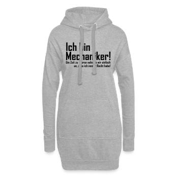 mechaniker - Hoodie-Kleid - Grau meliert - Vorne