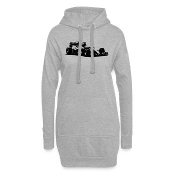 Formula One - Racecar - Sweat-shirt à capuche long Femme - gris chiné - Devant