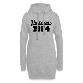 vintage 1984 - Hoodie-Kleid - Grau meliert - Vorne