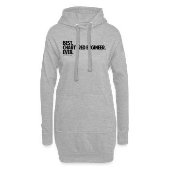 Best chartered engineer ever period bold - Hoodie Dress - heather grey - Front