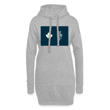 Yukon - Hoodie-Kleid - Grau meliert - Vorne