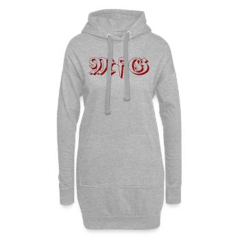 Mit freundlichen Grüßen - Hoodie-Kleid - Grau meliert - Vorne
