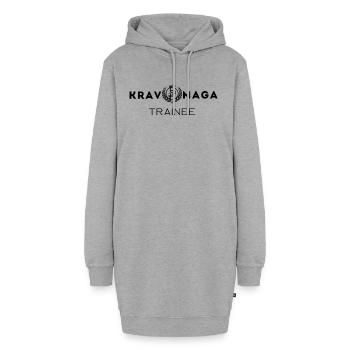 Stagiaire Krav Maga - Sweat-shirt à capuche long Femme - gris chiné - Devant
