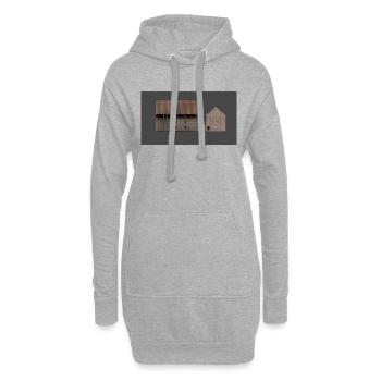 Fan art d’Anime House - Sweat-shirt à capuche long Femme - gris chiné - Devant