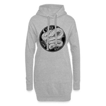 Pit Viper Serpent venimeux Propriétaire Reptile Keeper - Sweat-shirt à capuche long Femme - gris chiné - Devant