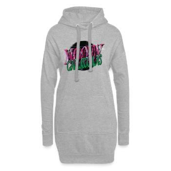 Cadeau Drôle de dictons maladroits citation de chambre heureuse - Sweat-shirt à capuche long Femme - gris chiné - Devant