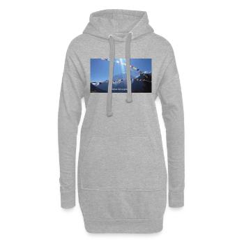 Nepal Annapurna - Hoodie-Kleid - Grau meliert - Vorne