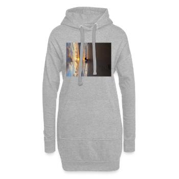 Molly the Dackel - Hoodie-Kleid - Grau meliert - Vorne
