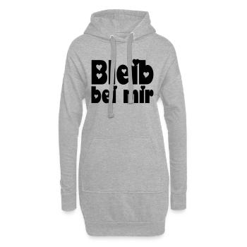 bleib bei mir - Hoodie-Kleid - Grau meliert - Vorne
