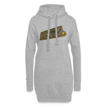 RTZ (en anglais) - Sweat-shirt à capuche long Femme - gris chiné - Devant