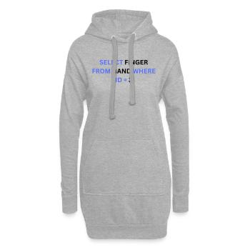 Select - Hoodie Dress - heather grey - Front