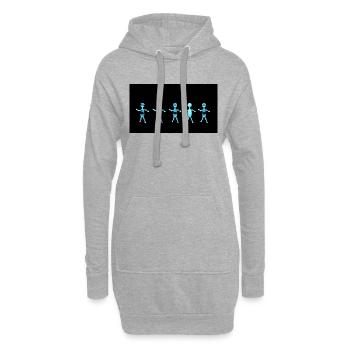 Figuren - Hoodie-Kleid - Grau meliert - Vorne