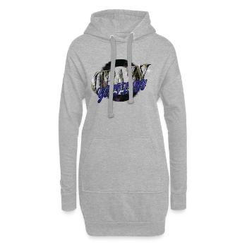 Golf Swing Cadeau Blagues FillesGolfGift Golfgirls - Sweat-shirt à capuche long Femme - gris chiné - Devant