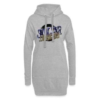 lustiger spruch geschenkidee tierliebhaber - Hoodie-Kleid - Grau meliert - Vorne