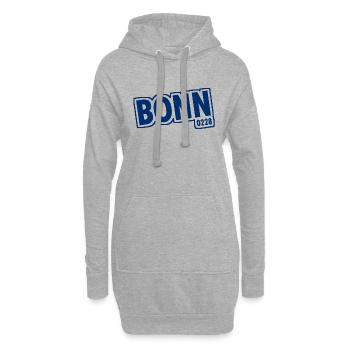 Bonn 0228 Vorwahl - Hoodie-Kleid - Grau meliert - Vorne