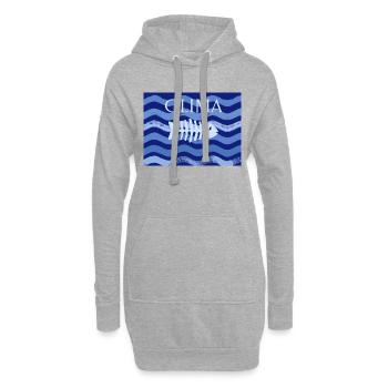Clima - Hoodie-Kleid - Grau meliert - Vorne