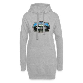 Prati Di Tivo Abruzzo - Sweat-shirt à capuche long Femme - gris chiné - Devant