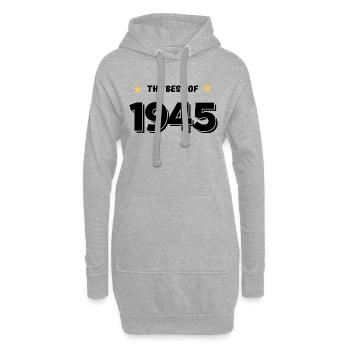 Das Beste von 1945 - Hoodie-Kleid - Grau meliert - Vorne