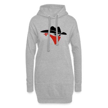 Cowboy - Hoodie-Kleid - Grau meliert - Vorne