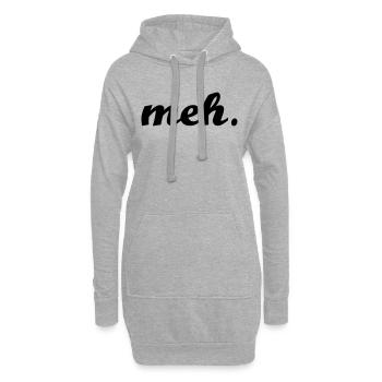 Meh T-shirt idée de cadeau de Noël d'amour drôle - Sweat-shirt à capuche long Femme - gris chiné - Devant
