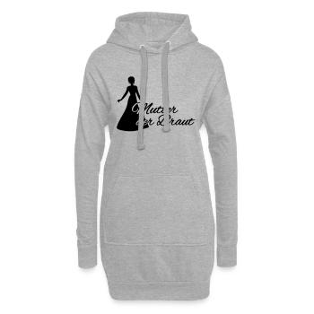 Mutter der Braut - Hoodie-Kleid - Grau meliert - Vorne