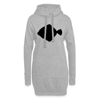 Steinbutt - Hoodie-Kleid - Grau meliert - Vorne