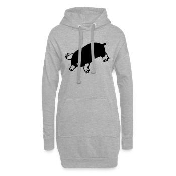Maulwurf - Hoodie-Kleid - Grau meliert - Vorne