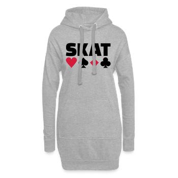 Skat - Hoodie-Kleid - Grau meliert - Vorne