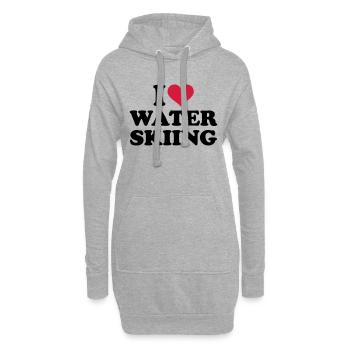 Wasserski - Hoodie-Kleid - Grau meliert - Vorne