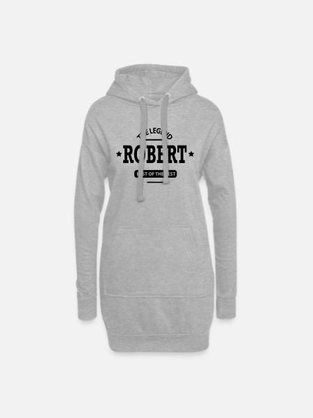 robert - Hoodie-Kleid - Grau meliert