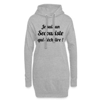 Erste Hilfe / Retter / Retterin / Arzt - Hoodie-Kleid - Grau meliert - Vorne