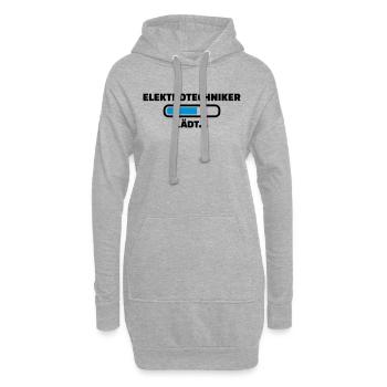 Elektrotechniker - Hoodie-Kleid - Grau meliert - Vorne