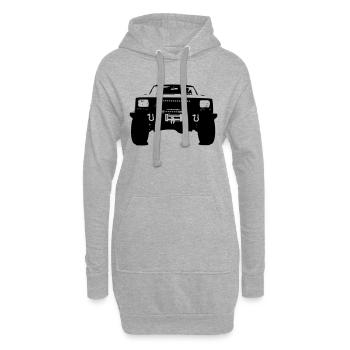 Cherokee XJ 05 - Sweat-shirt à capuche long Femme - gris chiné - Devant