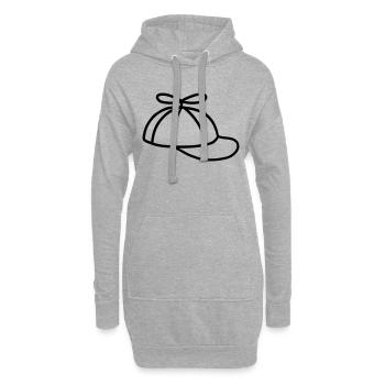 Coole Propellermütze Windrad Hut - Hoodie-Kleid - Grau meliert - Vorne