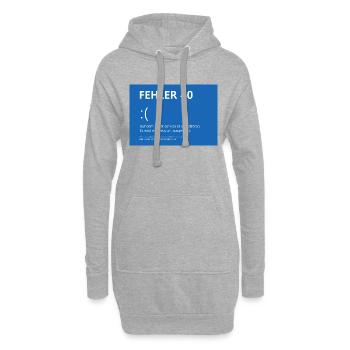 Fehler 40 - Hoodie-Kleid - Grau meliert - Vorne