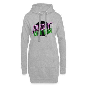 beer periodic table bear beer outfit awesome - Hoodie-Kleid - Grau meliert - Vorne