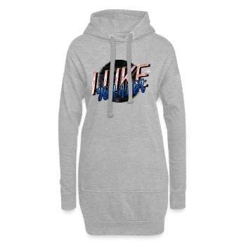 gift awesome present computer robotics engineer - Hoodie-Kleid - Grau meliert - Vorne