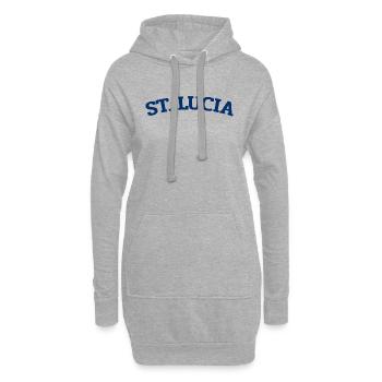 Saint Lucia - Castries - Caribbean - West Indies - Hoodie Dress - heather grey - Front