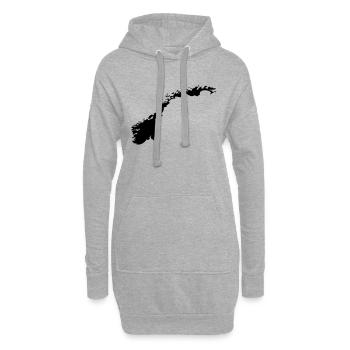 Norway - Hoodie Dress - heather grey - Front