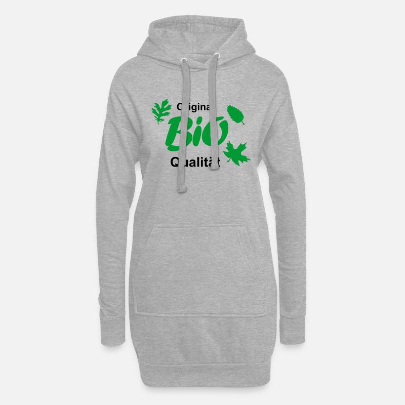 bio - Hoodie Dress - heather grey
