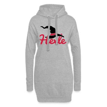 Hexle - Hoodie-Kleid - Grau meliert - Vorne
