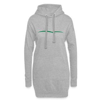 Trou de golf 3c - Sweat-shirt à capuche long Femme - gris chiné - Devant