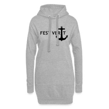 FEST VERANKERT - Hoodie-Kleid - Grau meliert - Vorne