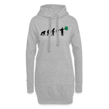 Teacher Evolution - Hoodie-Kleid - Grau meliert - Vorne